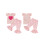 (3-4 Years, Pink) Completo San Valentino 2 pezzi. 2