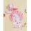 (12-18 Months, Pink) Σετ μαγιό 2 στρογγυλή λαιμόκοψη. 4