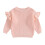 (3-4 Years, Light Pink) Πλεκτό Πουλόβερ για λαιμόκοψη, μονόχρωμο 1