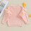 (3-4 Years, Light Pink) Πλεκτό Πουλόβερ για λαιμόκοψη, μονόχρωμο 5