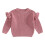 (4-5 Years, Dark Pink) Πλεκτό Πουλόβερ για λαιμόκοψη, μονόχρωμο 1