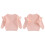 (3-4 Years, Light Pink) Πλεκτό Πουλόβερ για λαιμόκοψη, μονόχρωμο 2
