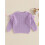 (9-12 Months, Purple) Kleinkind Mädchen Frühlingsstrickpullover Langarm Rundhals Einfarbig Pullover Strickwaren 4