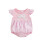 (3-6 Months, Pink) Βρεφική φόρμα με σχέδιο καρό και φιόγκο για μωρά για κορίτσια 1