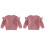(4-5 Years, Dark Pink) Πλεκτό Πουλόβερ για λαιμόκοψη, μονόχρωμο 2