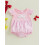 (12-18 Months, Pink) Βρεφική φόρμα με σχέδιο καρό και φιόγκο για μωρά για κορίτσια 3