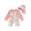 (4-5 Years, Pink) Μαγιό Rash Guard στρογγυλή λαιμόκοψη. 1