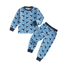 (6 Years, Blue) Conjunto infantil de 2 piezas: sudadera de dinosaurio y pantalón deportivo. Ideal para otoño.