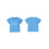 (3-4 Years, Blue) Camiseta infantil de e meninas. 2