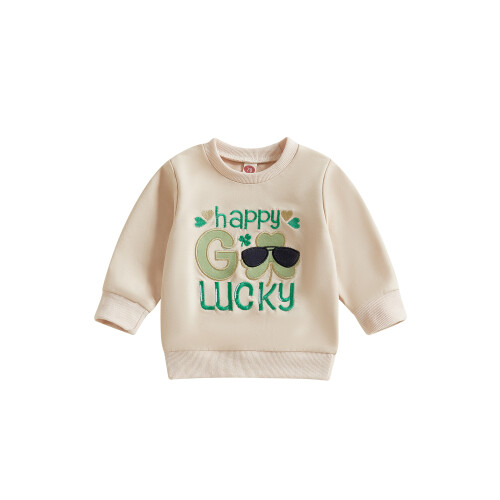 (18-24 Months, Beige) Φούτερ για αγόρια στρογγυλή λαιμόκοψη