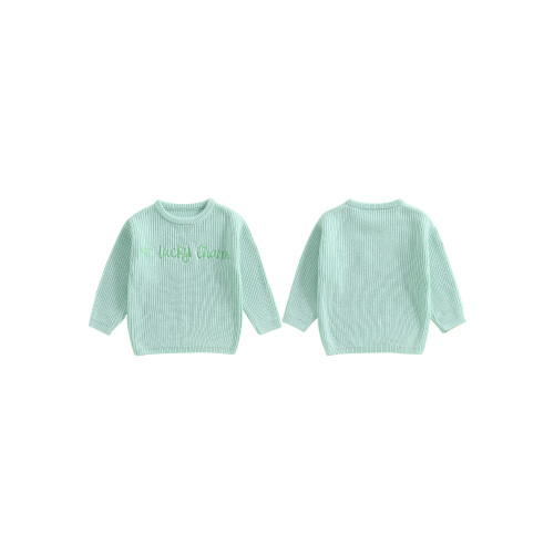 (4-5 Years, Light Green) Παιδικό πουλόβερ για χειμωνιάτικο ρούχο 1