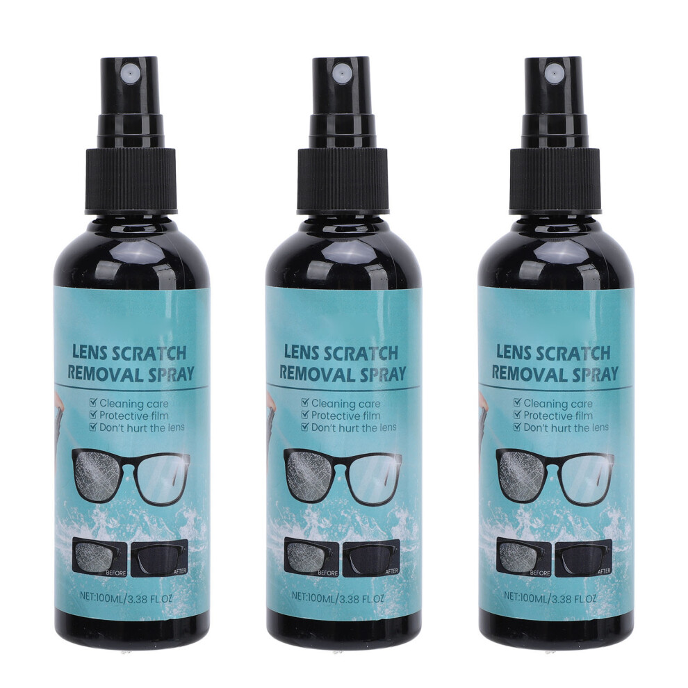 Lens Scratch Removal Spray 3x100ml Clear Glass