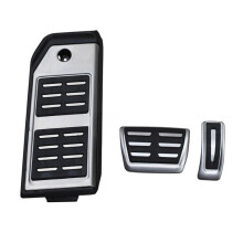 Stainless Steel Pedal Covers Set Brake Gas Footrest Pads for Audi Q7 Q8 Precise Fit 20162025