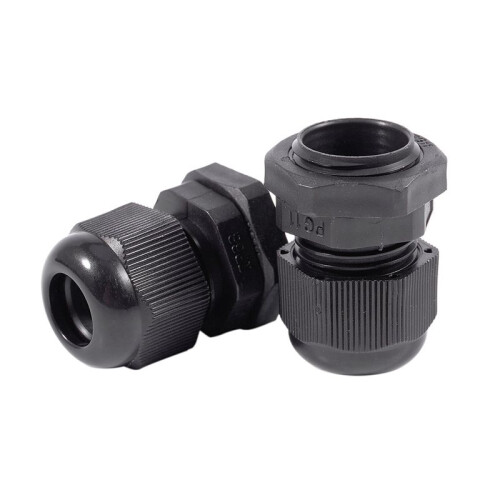 500 x Black Plastic Waterproof Connector PG11 5-10mm Diameter Cable Gland 1