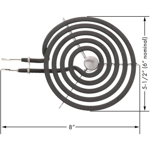 Electric Stove Burner Element 6 Inch for GE Range Replacement, Fast Heating Durable Coil 2