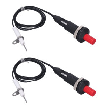 Piezo Spark Ignition Push Button Starter Kit 2pcs Battery Dual Output for Gas Fireplace Oven Grill