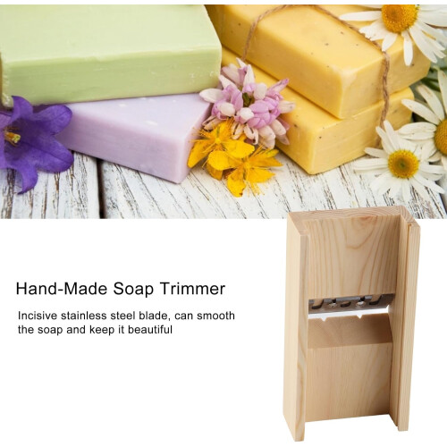 Soap Cutter Wooden Bevel Planer for Handmade Soap with Sharp Blade and Smooth Precise Cuts 2