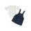 (3-6 Months, Blue) Completo estivo per 2 pezzi). 1