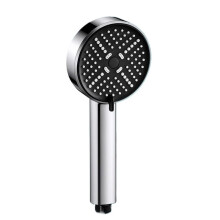 Pressure Shower Head 3 Spray Modes Adjustable Water Saving for Bathroom Black