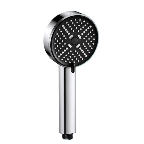 Pressure Shower Head 3 Spray Modes Adjustable Water Saving for Bathroom Black