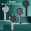 Pressure Shower Head 3 Spray Modes Adjustable Water Saving for Bathroom Black 2