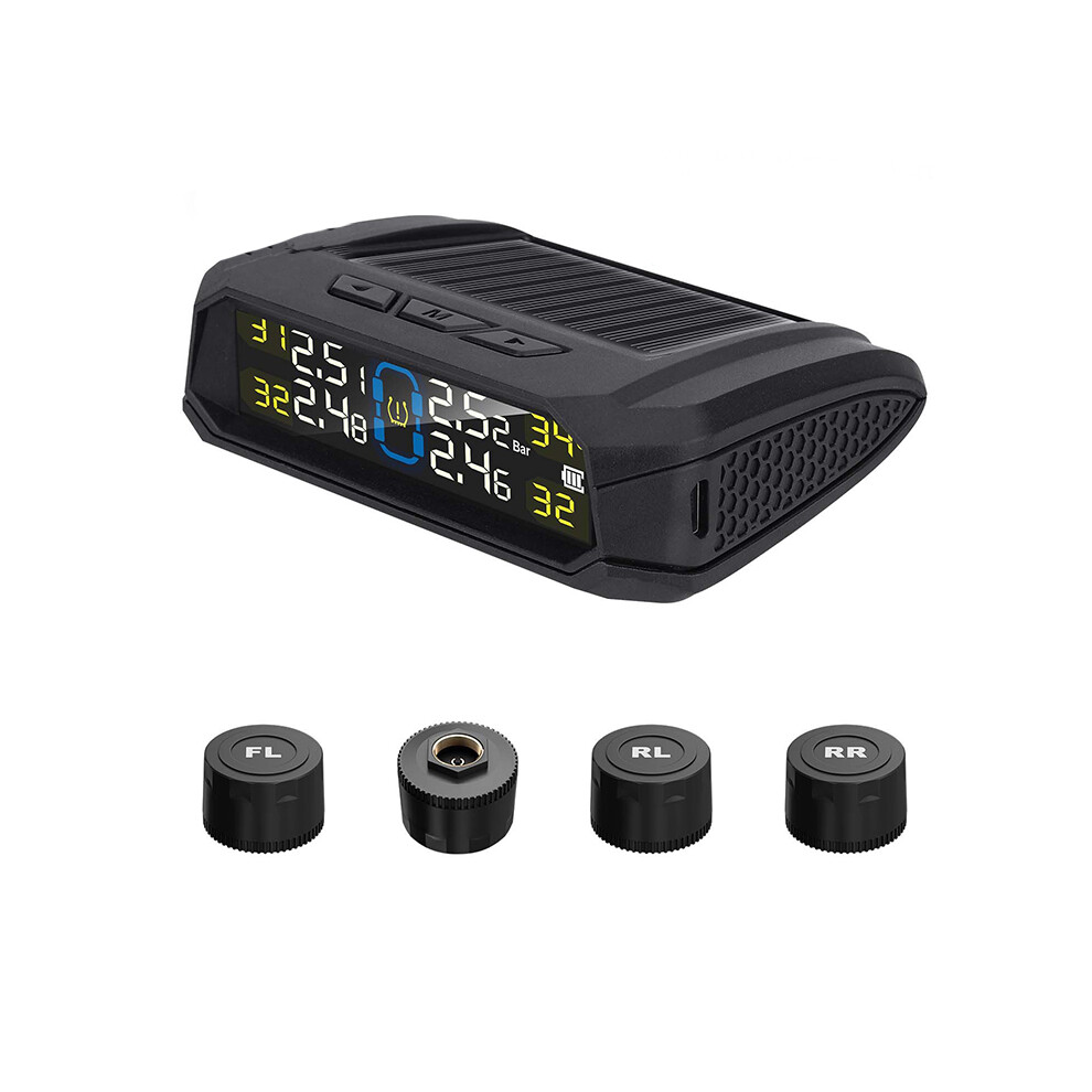 Wireless Tire Pressure Monitoring System With Alarm 0 7314280503544