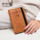 Slanke RFID-blokkerende paspoorthouder - Multifunctionele reisorganizer LightBrown 3