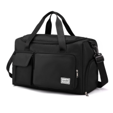Reisetasche Sporttasche mit Schuh- und Nassklamottenfach wasserdicht Black