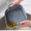 Collapsible Square Air Fryer Silicone Pot Grey 3