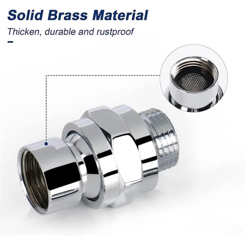 Ceiling Mounted Adjustable Shower Head Connector with 360 Rotation CorrosionResistant Chrome 2