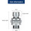 Ceiling Mounted Adjustable Shower Head Connector with 360 Rotation CorrosionResistant Chrome 5