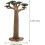 2Pcs Miniature Artificial Trees Baobab Tree Model for Micro Landscape Decor with Durable PVC 2