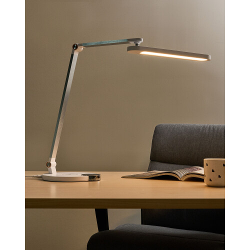 Beliani LED Desk Lamp CAROY with Wireless Charger White 1