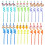 24-pack sugrör med djungeldjur, PET, 26 cm 3