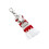 Liverpool FC (One Size, Red/White) Liverpool FC Stripe Crest Keyring 1