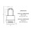 Master Lock Master Lock Excell 4-digit Black Finish Combination 50mm Padlock 4