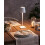 Beliani Wireless LED Table Lamp BACEIRO with Dimmer Metal White 2