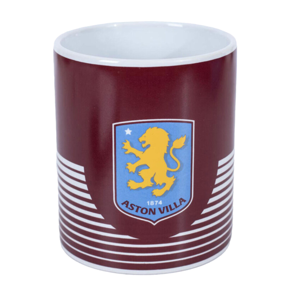 Aston Villa Fc Unisex Burgundy Line Mug In - Image 3