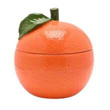 Hestia Orange Storage Jar