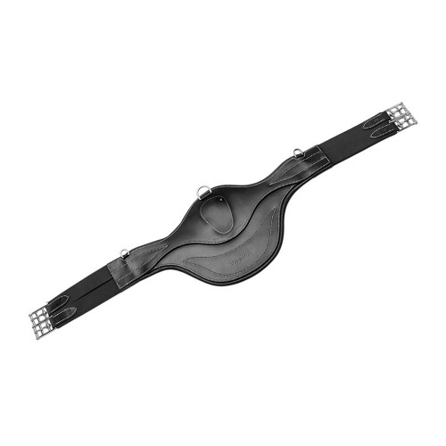 (56in, Black) Whitaker Classic Leather Horse Stud Girth 1