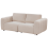 Beliani Modular Sofa 2 Seater KIVVIK Boucle Beige 5