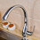 Kitchen Sink Faucet Solid Brass Pull Out Sprayer Chrome Hot and Cold Mixer Splash Flow 1