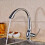 Kitchen Sink Faucet Solid Brass Pull Out Sprayer Chrome Hot and Cold Mixer Splash Flow 2