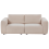 Beliani Modular Sofa 2 Seater KIVVIK Boucle Beige 4
