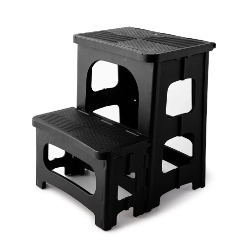 Folding Double Step Stool Heavy Duty Non-Slip MultiPurpose Kitchen DIY