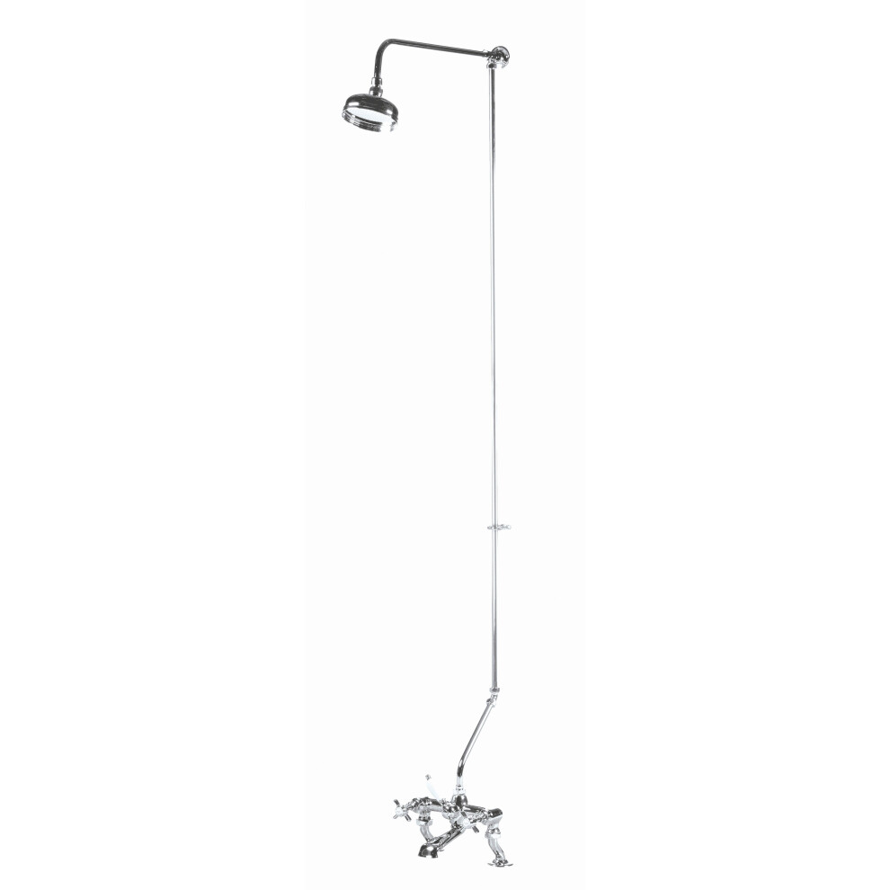 Balterley Rigid Riser Kit With Swivel Spout - Chrome