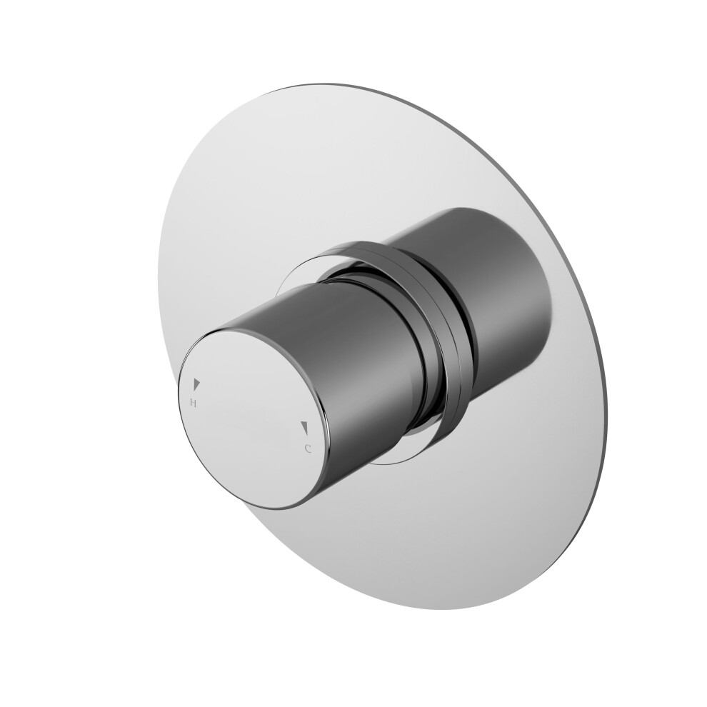 Balterley Consall Round Concealed Temperature Control Valve - Chrome