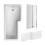 Balterley L Shape 1700x850 Shower Bath Set - Front Panel & Chrome 2 Panel Center Hinge Screen, Right Hand 2