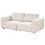 Beliani Modular Sofa 2 Seater KIVVIK Boucle Off-White 7