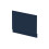 Balterley 800mm Edge/Power Straight End Bath Panel & Plinth - Matt Midnight Blue 2